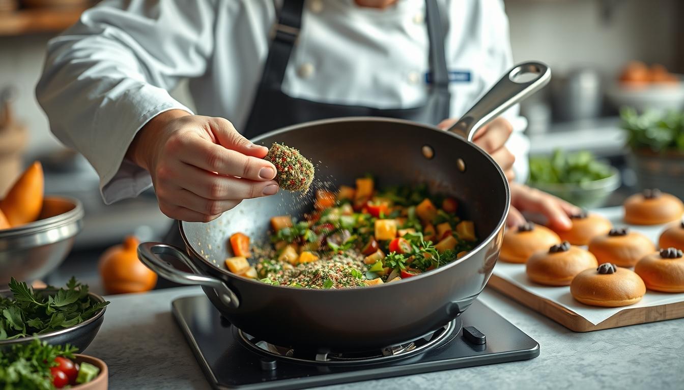 Ingredients prepared for a simple home dinner